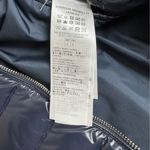 Eleventy LUXURY Navy Puffer with Grey sleeves - Picture 4 of 5